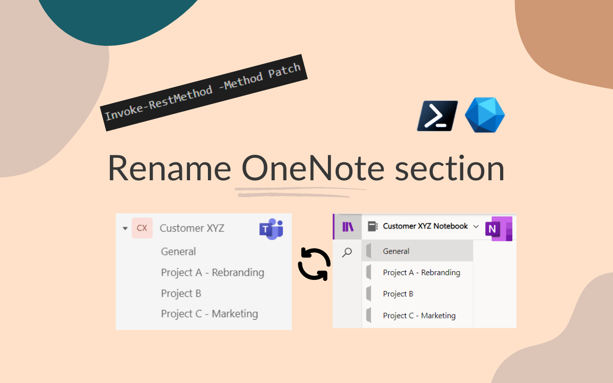 Rename OneNote Sections using Powershell