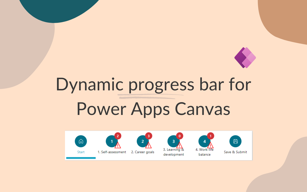 Progress bar in Power Apps Canvas