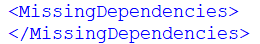 missing dependencies