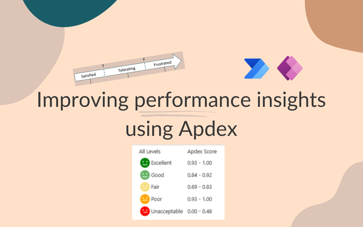 Improving performance insights using Apdex