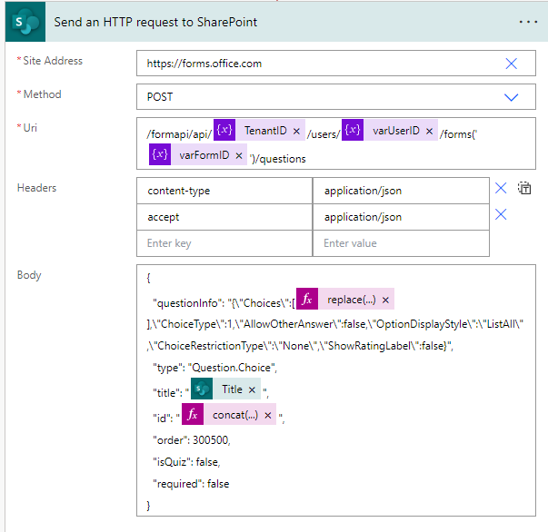 HTTP Request to SharePoint